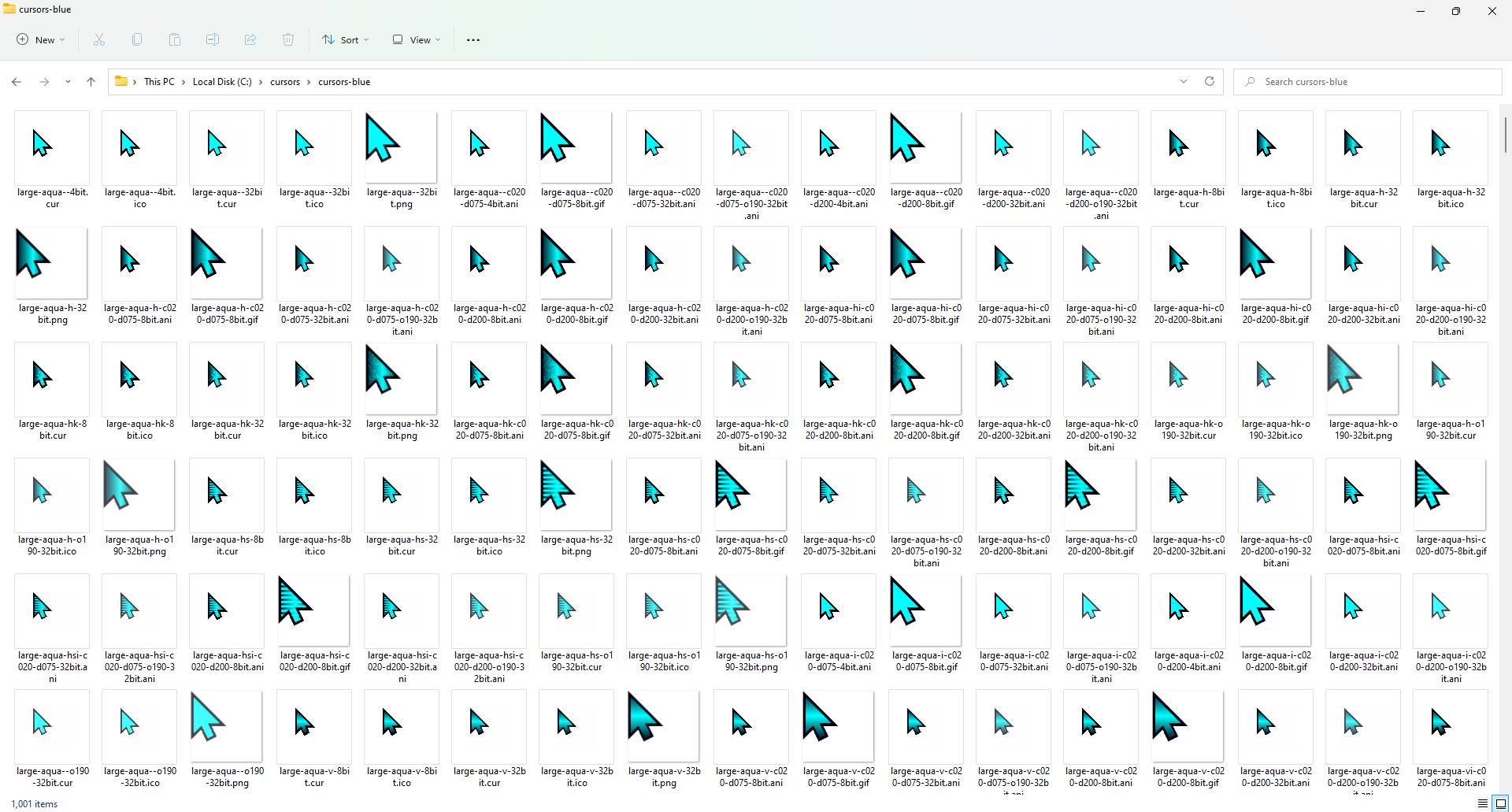 Windows 7 Blue Hue Cursor Collection by BlaizEnterprises.com 1.00.050 full