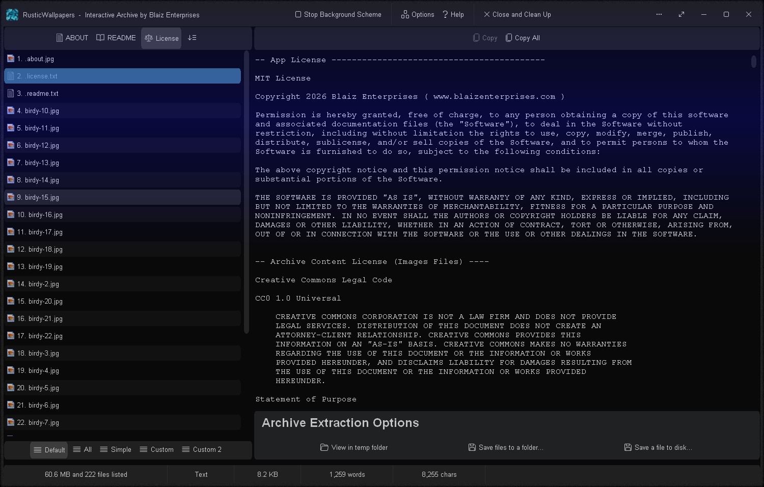 App and Archive content licenses
Click to view image full size in a new tab