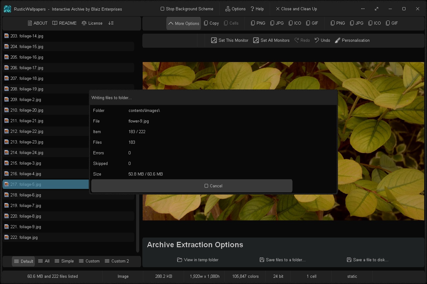 Extracting files to temp folder
Click to view image full size in a new tab